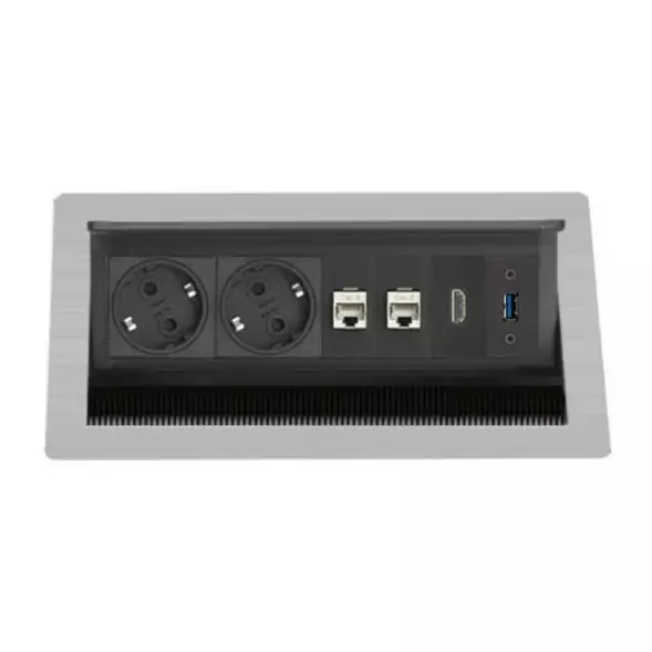 EVOline FlipTop Push M / Netbox / 2x pwr / 2x RJ45 / HDMI / USB 3.0