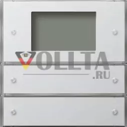 Gira 2042112 Ширококлавишный выключатель сенсорный 3 A plus двойная,  цвет:чисто белый, тон:глянец