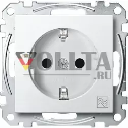 Schneider серия: Merten MEG2356-0419 System M SCHUKO-розетка 16А, c символом микроволновка цвет:полярная белизна, тон: матовый