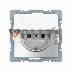 Berker 47516069 Q1 SCHUKO-розетка 16А, c штамп символ цвет:полярная белизна