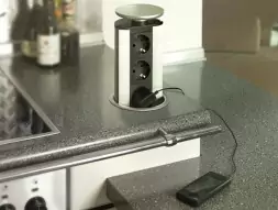 EVOline Port DATA / черный / 3 выдвижных разъема / 2 разъема RJ45
