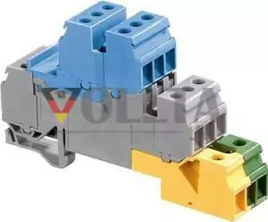 Монтажная клеммная колодка ABB D4/6.LNTP2 4мм30А,18мм