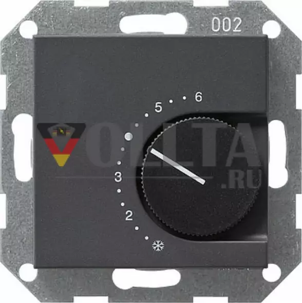 Gira 039028 System55 Регулятор температуры помещения,  цвет:антрацит