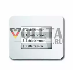 Busch-Jaeger 6730-24  Серия Alpha LED-Дисплей  WaveLINE белый, тон: матовый