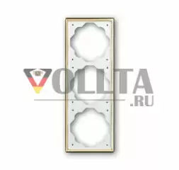 Busch-Jaeger 1723-73 Impuls рамка,3 группы, солнечно золотой