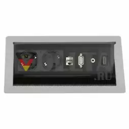 EVOline FlipTop Push M /Netbox /2x питания /1x RJ45 /VGA /Аудио /HDMI