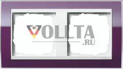 Gira 0212753 Event рамка двойная,  цвет: прозрачный баклажанный 