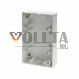 Berker 10421909 накладной корпус двойная, вертикальная, цвет:полярная белизна, тон: матовый