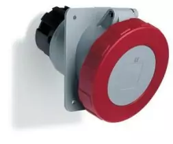ABB Stotz-Kontakt 463RAU11W, панельная розетка, 63 А, IP67 11h, стандартный фланец, 2CMA167470R1000