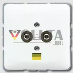 Jung CD565-2SW CD500 Розетка для выравнивания потенциалов цвет: черный