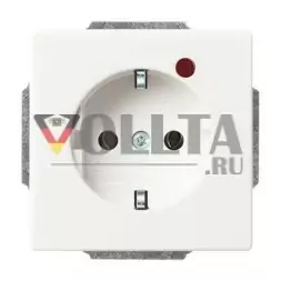 Busch-Jaeger 2310EUGL/VA-884-11 Busch-Protector® SCHUKO® розетка вставная, с защитой от перенапряжения, студийный белый матовый