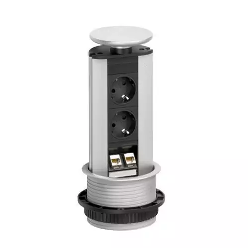 EVOline Port DATA / Белый / 2 выдвижных разъема / 2 RJ45