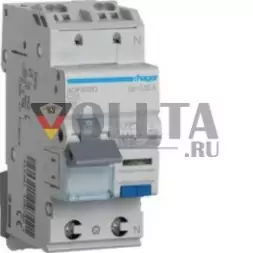 Hager ADF970D 1P+N 6kA C-20A 30mA Тип F дифференциальный автоматический выключатель