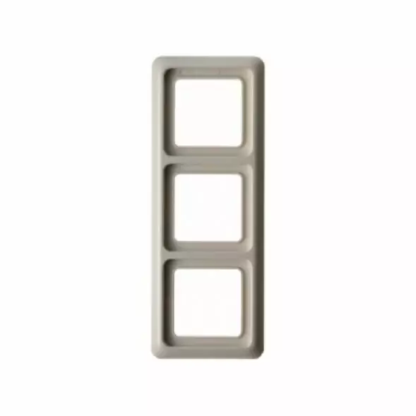 Berker 1330 WG UP рамка,3 группы, цвет: кремово-белый, тон:глянец