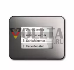Busch-Jaeger 6730-20 Серия Alpha LED-Дисплей WaveLINE цвет: платина
