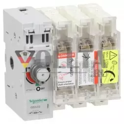 Schneider Electric GS2LG3 с предохранителями TeSys GS2L 3p 160A DIN 0 выключатель-разъединитель