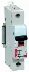 Legrand 006371 Автоматический выключатель C 1-полюс. 4А