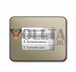 Busch-Jaeger 6730-260 Alpha exclusive LED-Дисплей WaveLINE тон: паладиум