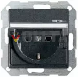 Gira 276228 System55 SCHUKO-розетка 16А, цвет:антрацит