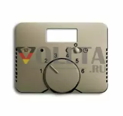 Busch-Jaeger 1795TA-260 Alpha exclusive Регулятор температуры помещения, крышка, тон: паладиум