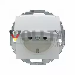 Berker 47468989 S1 SCHUKO-розетка 16А, цвет:полярная белизна, тон:глянец