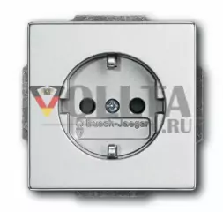 Busch-Jaeger 20EUCKS-83 Future linear, SCHUKO-розетка  16А, цвет:алюминевый