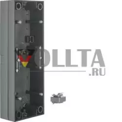 Berker 10438935 Корпус для поверхностного монтажа 3-х полосный черный, глянцевый Berker S.1