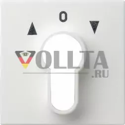 Gira 066403 System55 панель переключателя с замком крышка, цвет:чисто белый, тон:глянец