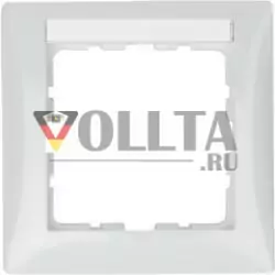 Berker 10118919 Рамка с полем для этикетки полярно-белый, глянцевый Berker S.1