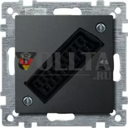 Schneider серия: Merten 469214 System M EURO-AV-разъем крышка, цвет:антрацит, тон: матовый