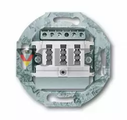 Busch-Jaeger 0243/04 TAE Телефон Компьютерная розетка, 3x6NFN цвет: альпийский белый
