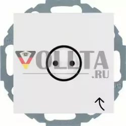 Berker 47441949 Розетка SCHUKO с откидной крышкой и сенсорным символом, полярно-белый матовый Berker S.