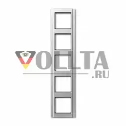 Jung A585AL A500 рамка пятерная цвет: алюминевый