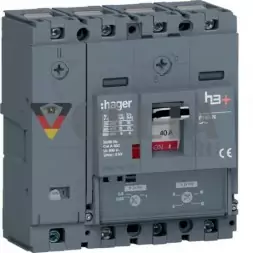 Автоматический выключатель Hager HHS041DC h3+ P160 4P4D 40A 25kA
