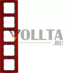 Berker 10153012 рама алюминий, красный/антрацит Berker B.3