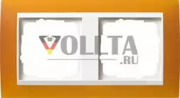 Gira 0212332 Event рамка двойная, цвет: непрозрачный янтарь