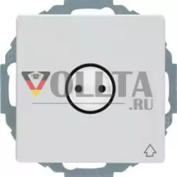 Berker 47446049 Розетка SCHUKO с откидной крышкой и сенсорным символом, полярно-белый, включая Berker Q.