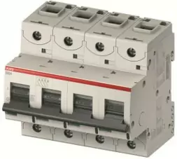 ABB Stotz-Kontakt S804N-D6, высокопроизводительный автоматический выключатель S804N-D6 4P, D-характеристика, 6A, 2CCS894001R0061