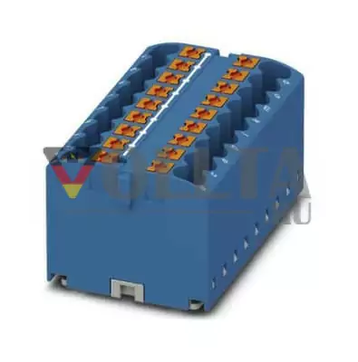 Phoenix Контакт 3273310 PTFIX 18 X2,5 BU Базовая клемма можно собрать 18 точек подключения , цвет: голубой