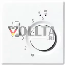 Jung FTRLS231WW LS990 Терморегулятор теплого пола замыкающий контакт 10А, цвет: альпийский белый