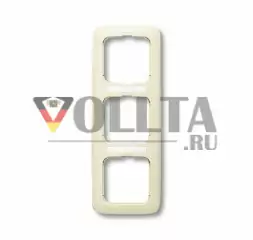 Busch-Jaeger 1723NS-212 Duro2000 SI рамка,3 группы, вертикальная, цвет: кремово-белый