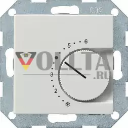 Gira 039703 System55 Регулятор температуры помещения, переключатель цвет:чисто белый, тон:глянец