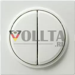 Gira 029540 S-Color Клавиши для сдвоенных выключателей цвет:чисто белый, тон:глянец