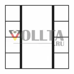 Jung LS2074NABS LS990 KNX сенсорный четверная цвет: кремово-белый
