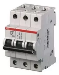 ABB Stotz-Kontakt S203P-C10, автоматический выключатель C-Char., 25 кА, 10 А, 3П, 2CDS283001R0104