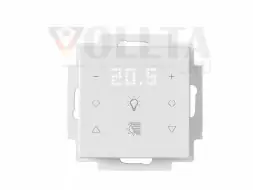 MULLER TS 58.11 knx6 KNX сенсорный датчик | 6-позиционный, 2 x освещение, 2 x затенение, дисплей | студийный белый | 55x55 мм