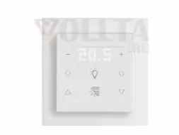 MULLER TS 58.11 knx6 KNX сенсорный датчик | 6-позиционный, 2 x освещение, 2 x затенение, дисплей | студийный белый | 55x55 мм