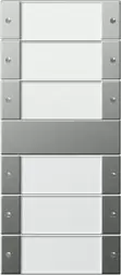 Gira 213620 KNX сенсорный кнопочный сет шестерной цвет: благородная сталь