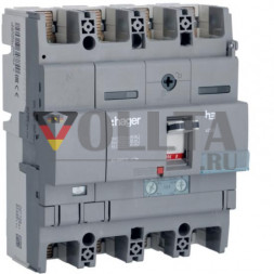 Автоматический выключатель Hager HNB127H x250 4-полюсный 40кА 125А TM50