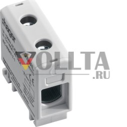 Соединительная клемма Hager K50AL для алюминиевых + медных кабелей 2,5-50 кв.мм серая